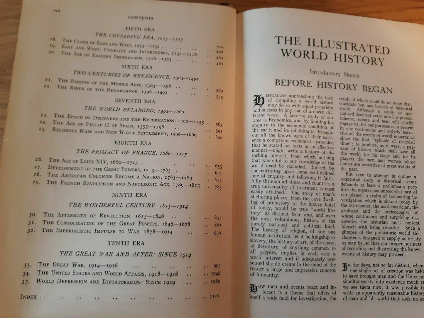 The Illustrated World History By Sir John Hammerton 1935 WM H Wise