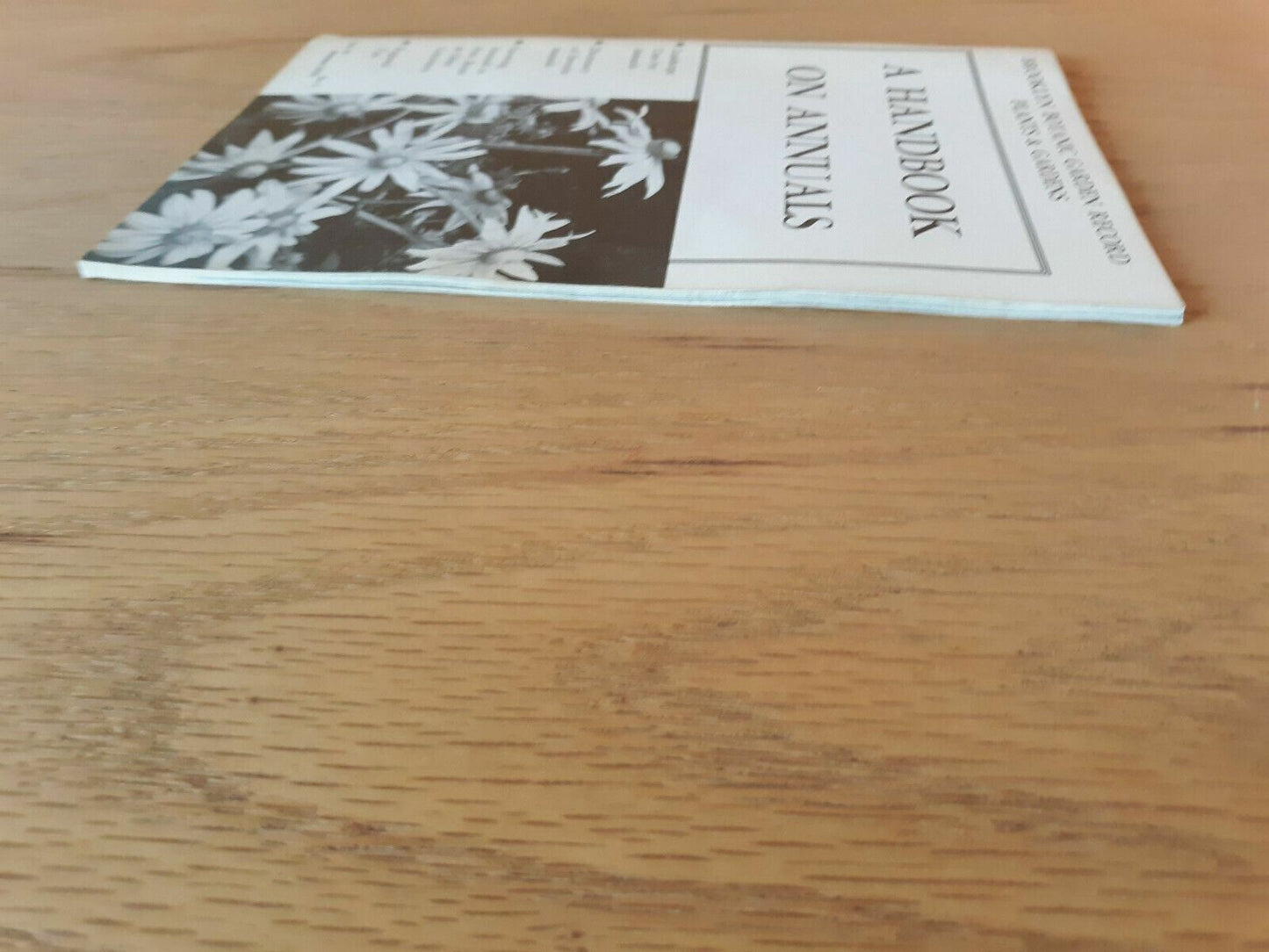 A Handbook On Annuals 1974 Brooklyn Botanic Garden Record Plants & Gardens