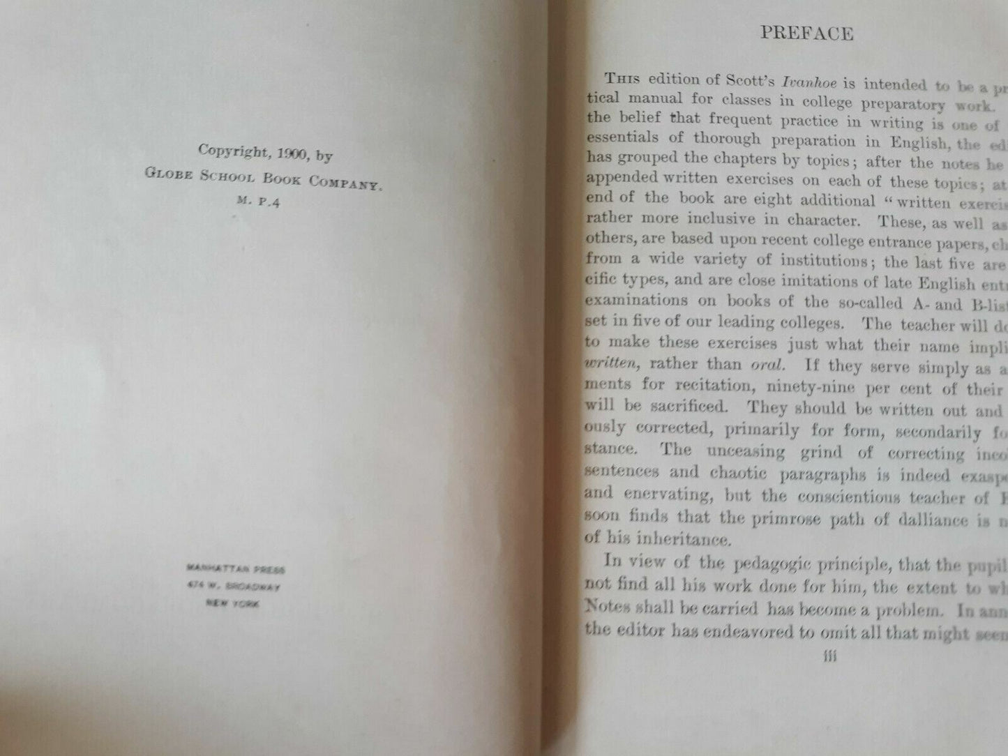 Ivanhoe Sir Walter Scott 1900 English Classics Star Series Globe School