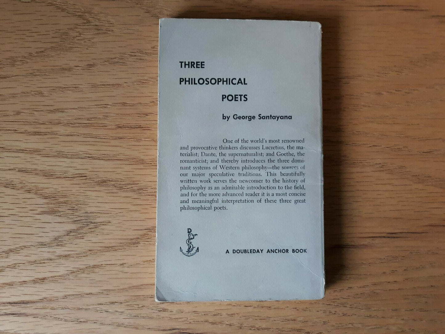 Three Philosophical Poets Santayana 1953