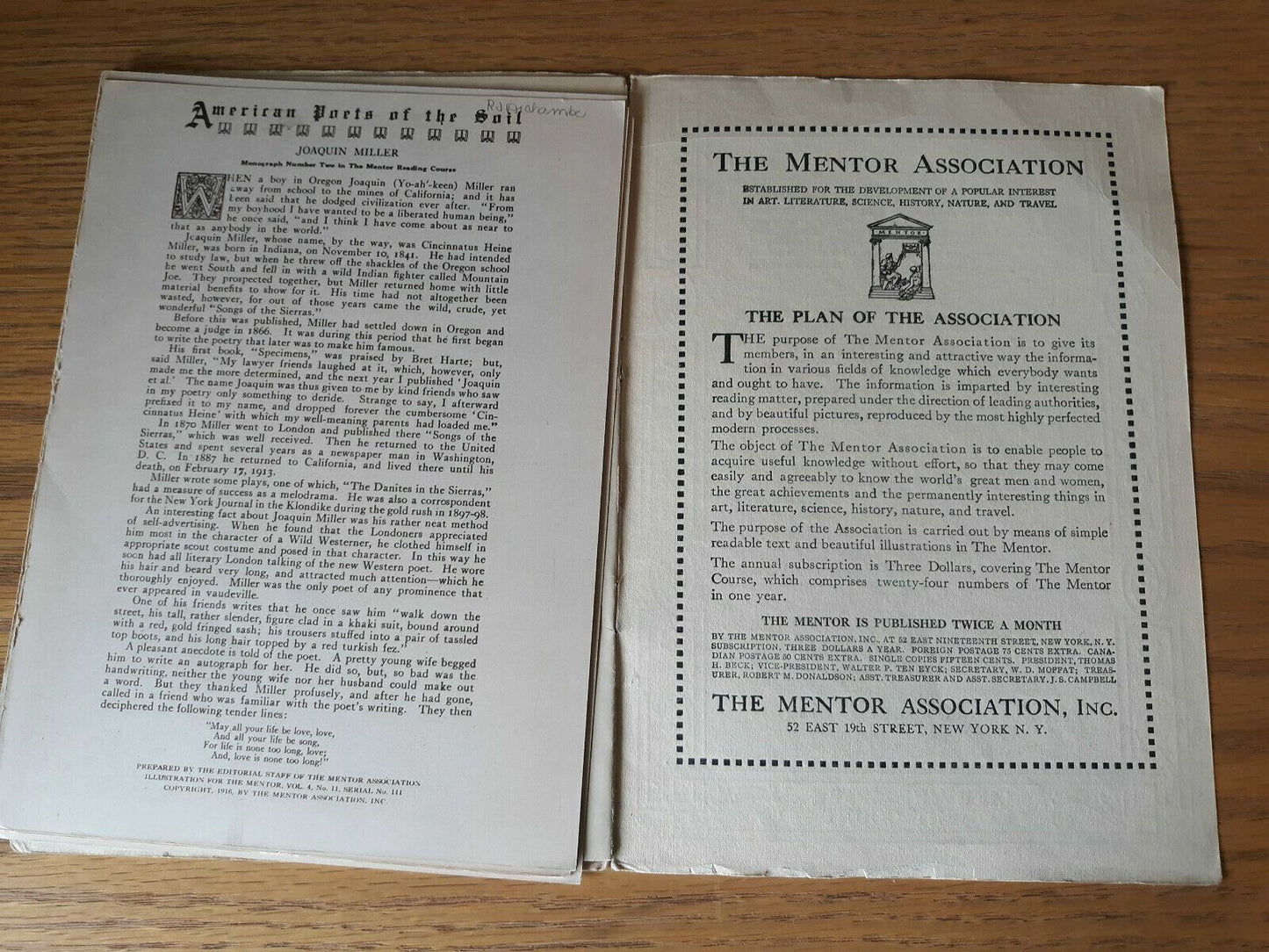 The Mentor American Poets of the Soil July 15 1916