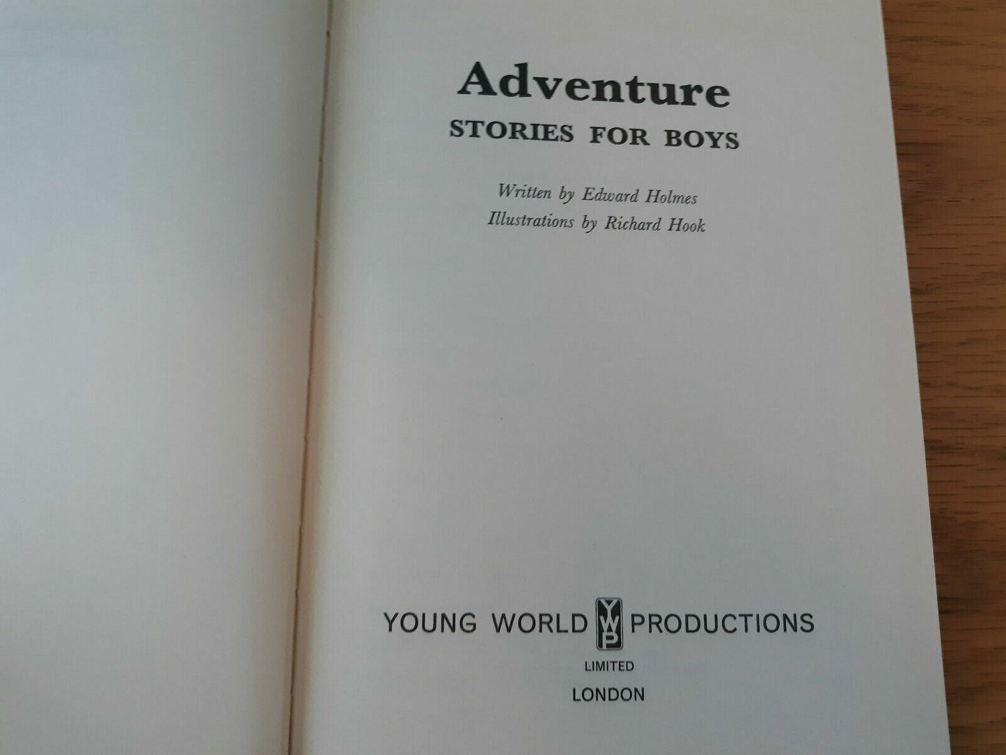 Adventure Stories for Boys (Edward Holmes - 1969) Hardcover