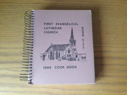 VINTAGE First Evangelical Lutheran Rush City MN 1988 Church Cookbook Recipes