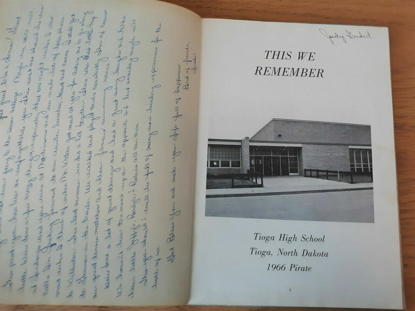 This We Remember Tioga High School 1966 Pirate ND Yearbook