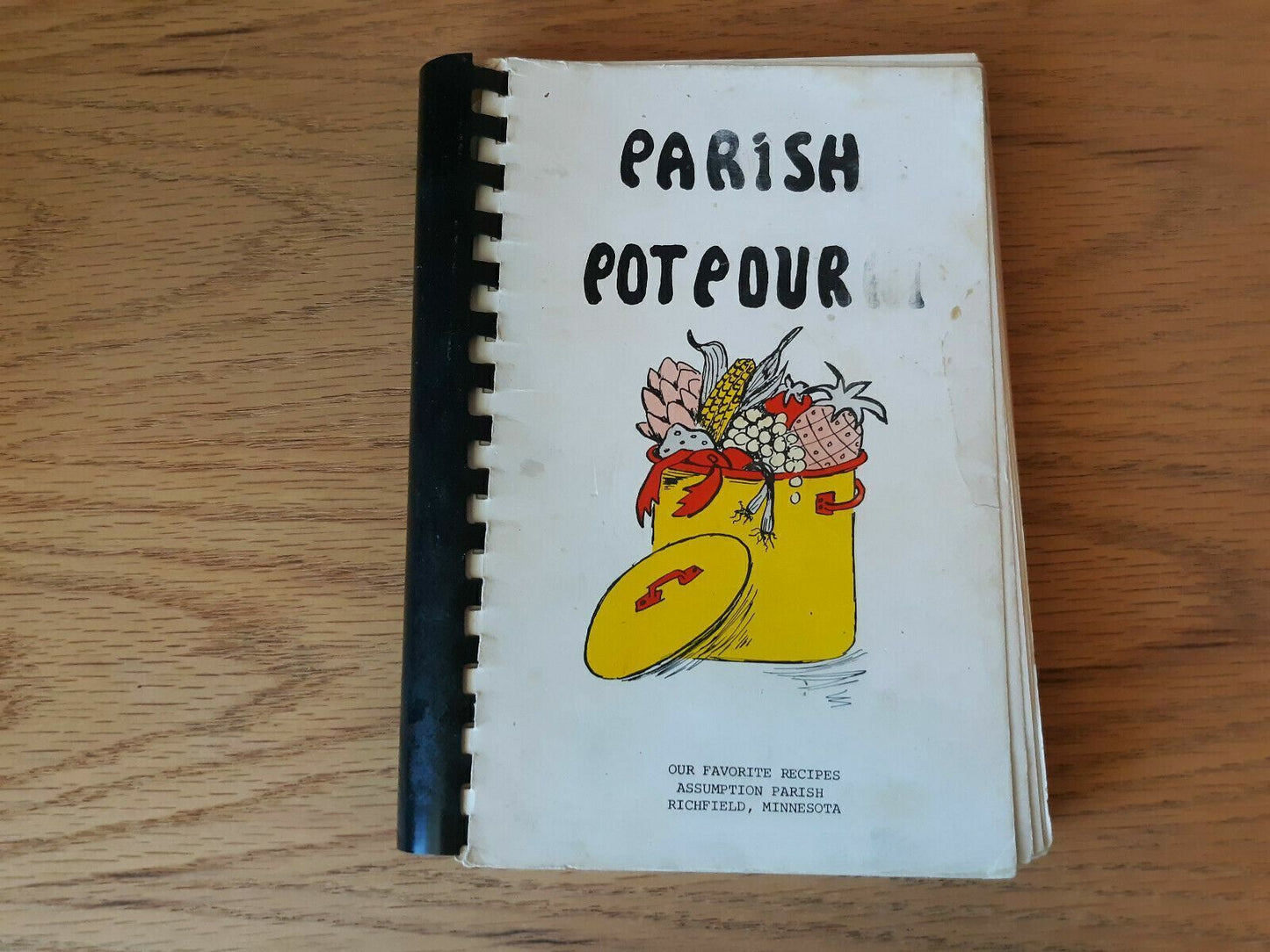 Vintage Assumption Parish Potpourri Richfield Minnesota 1972 Cookbook Recipes