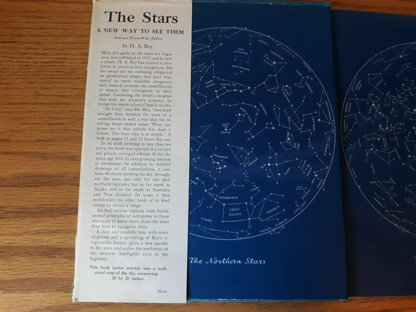 The Stars by H.A.Rey Enlarged World-Wide Edition 1966 Hardback w/ Dust Jacket