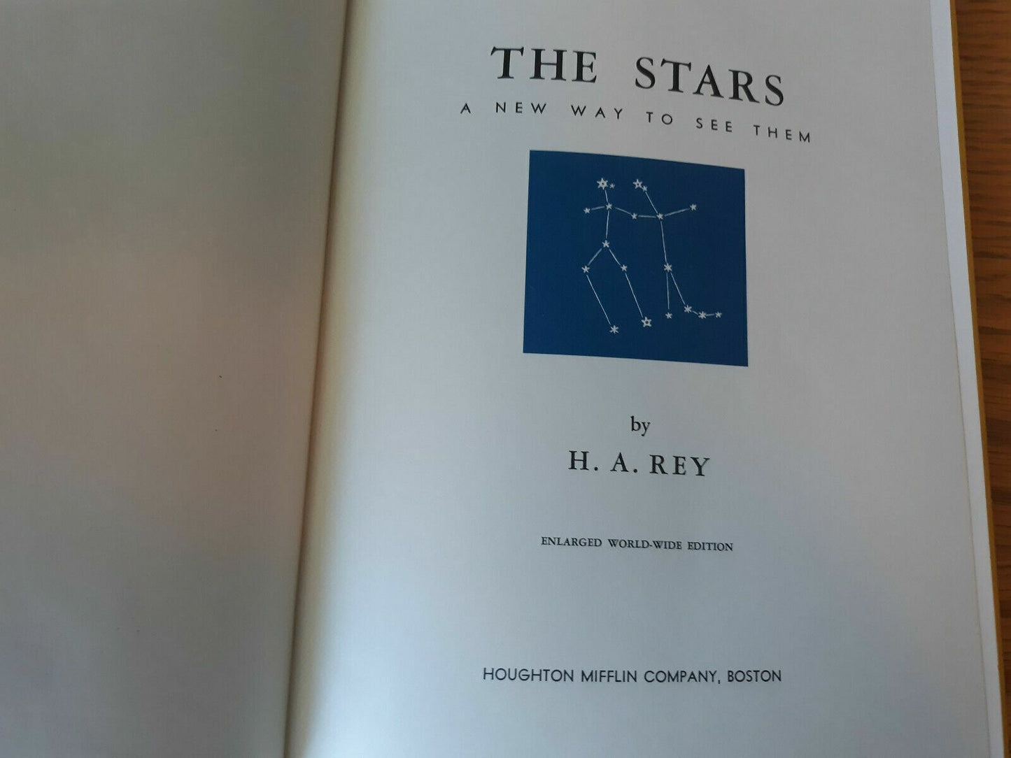 The Stars by H.A.Rey Enlarged World-Wide Edition 1966 Hardback w/ Dust Jacket