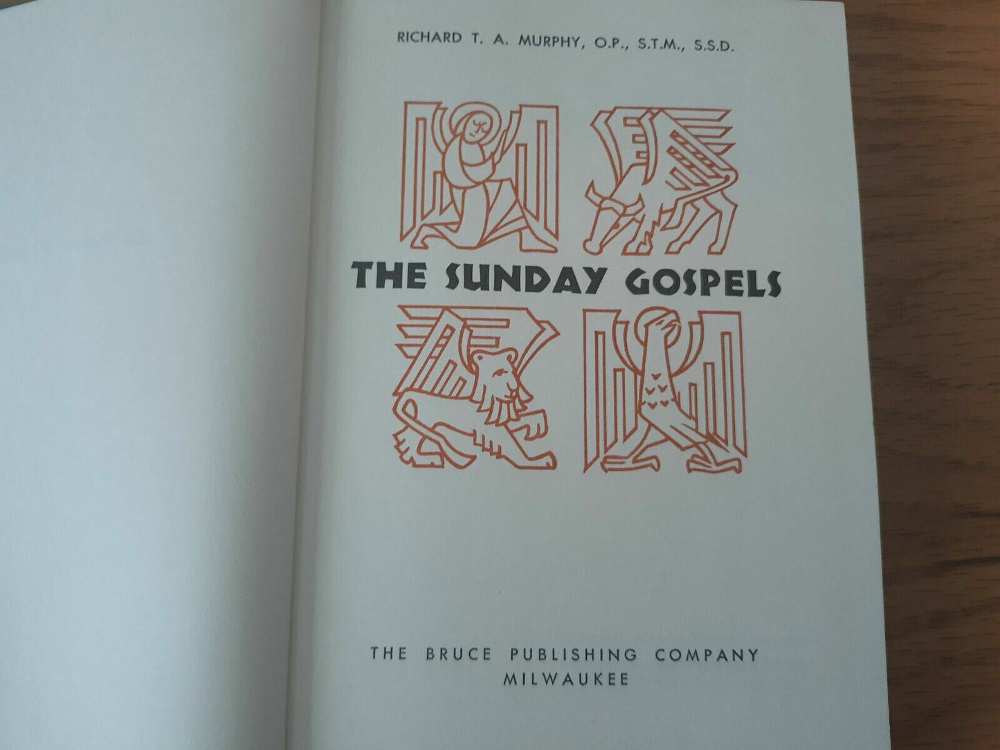 The Sunday Gospels 1960 Richard T. Murphy Bruce Publishing Company Hardcover