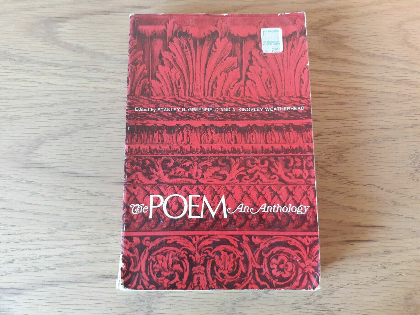 The Poem An Anthology By Stanley Greenfield 1968 Paperback Appleton-Century-Crof