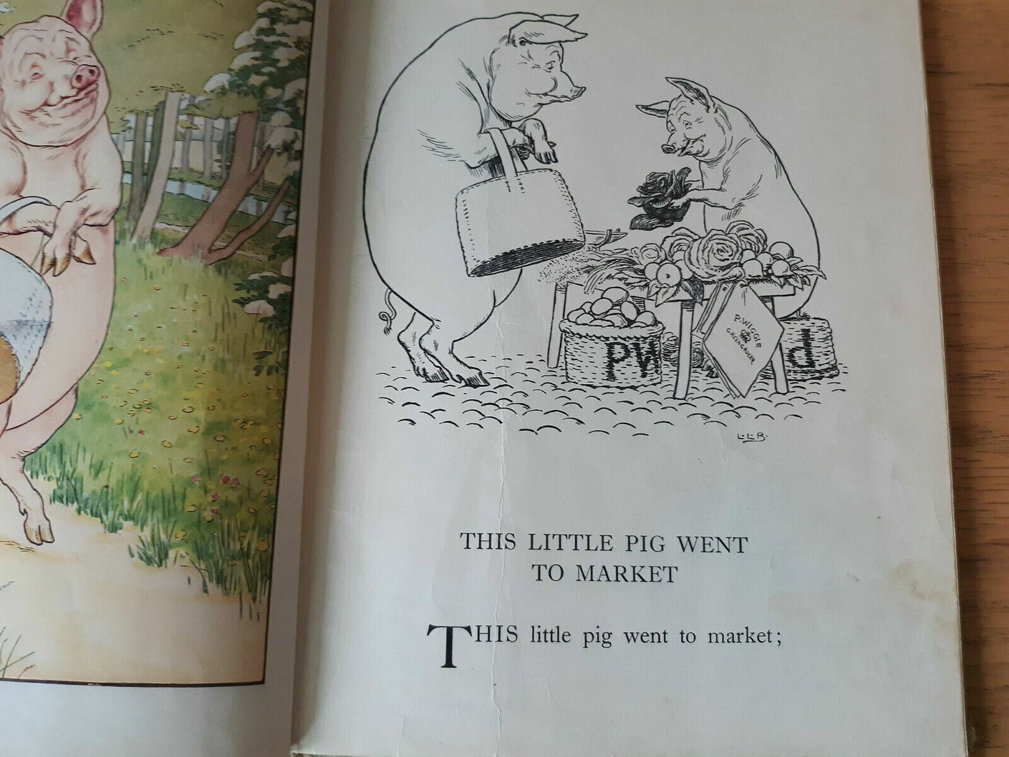 This Little Pig Went To Market, A Nursery Rhyme Book Leslie Brooke's