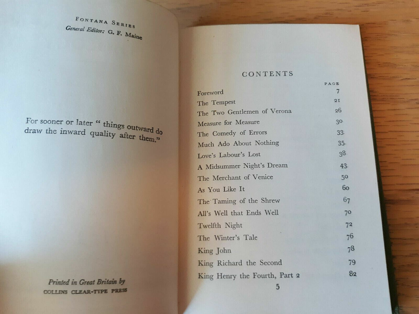 A Shakespeare Anthology: Selections from the Comedies - G. F. MAINE