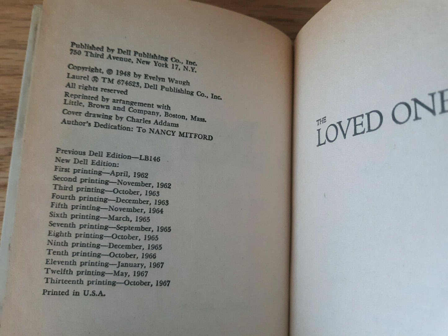 The Loved One (A Laurel Edition) by Waugh, Evelyn 1967