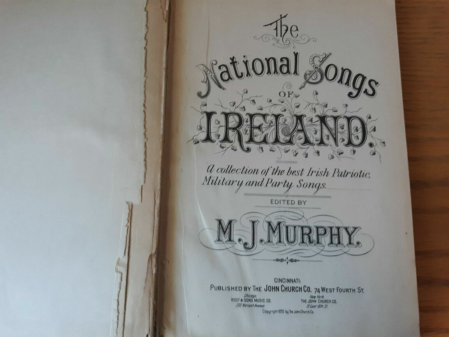 The National Songs of Ireland - M.J. Murphy - 1892