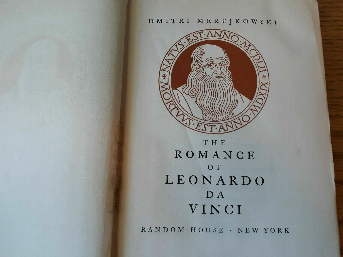 The Romance of Leonardo da Vinci ~ Dmitri Merejkowski (1928, Hardcover)