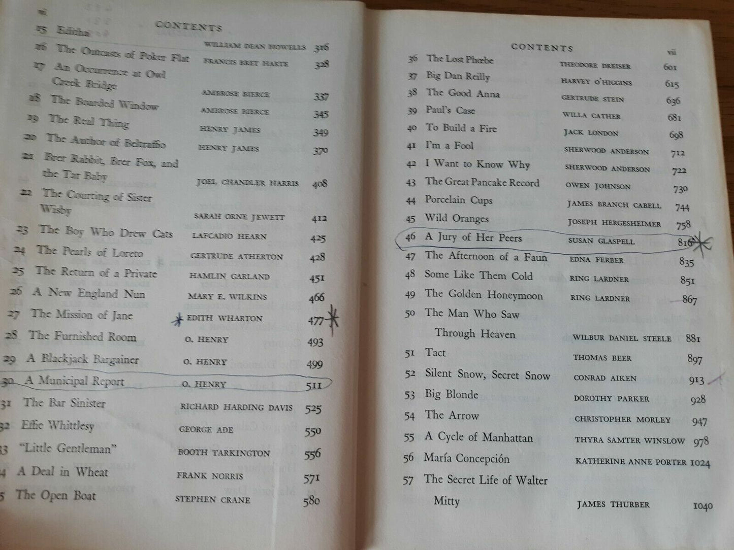 Anthology of Famous American Stories Hardcover Book Vintage 1953 Modern Library