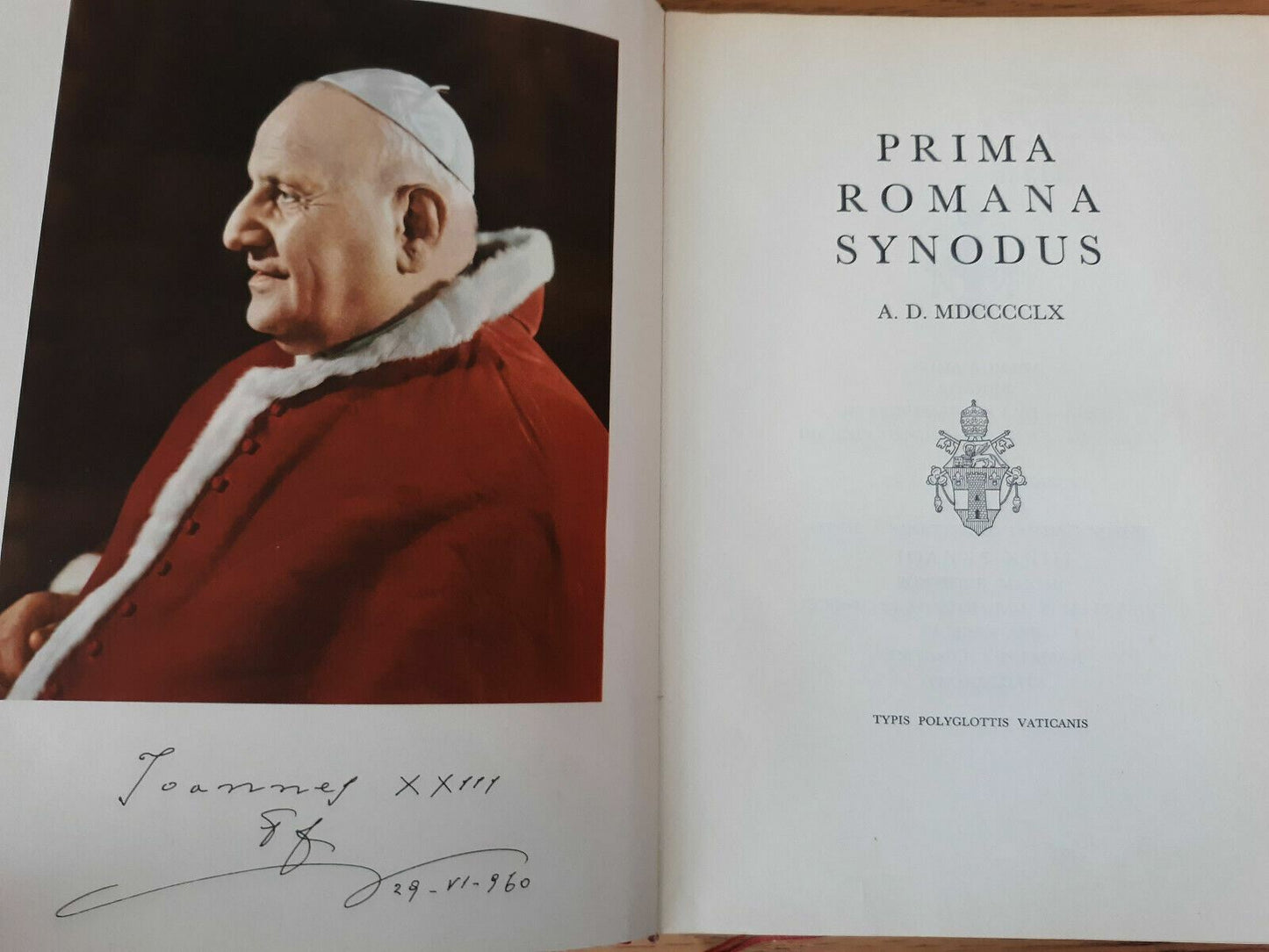 Prima Romana Synodus A. D. MDCCCCLX (1960)