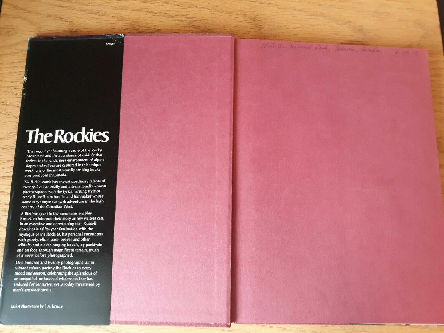 The Rockies by Andy Russell (1975, Hardcover) Signed DJ