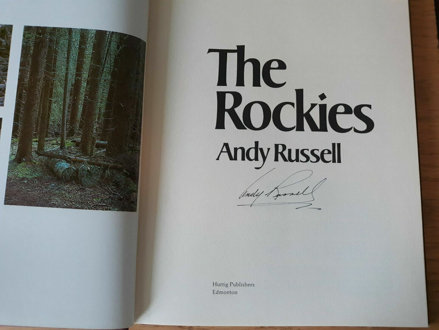 The Rockies by Andy Russell (1975, Hardcover) Signed DJ