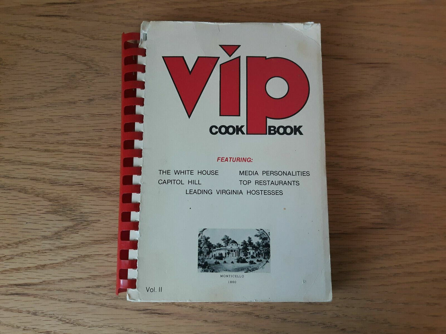 VIP Cookbook Vol ll Fundraiser Cookbook 1978 American Cancer Society