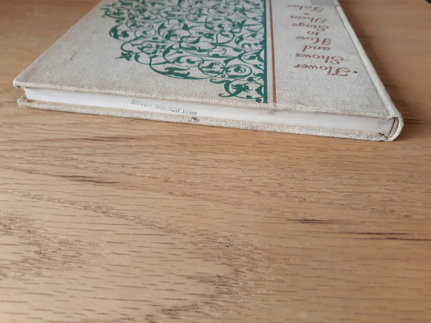 FLOWER SHOWS AND HOW TO STAGE THEM by Adele S Fisher 1938