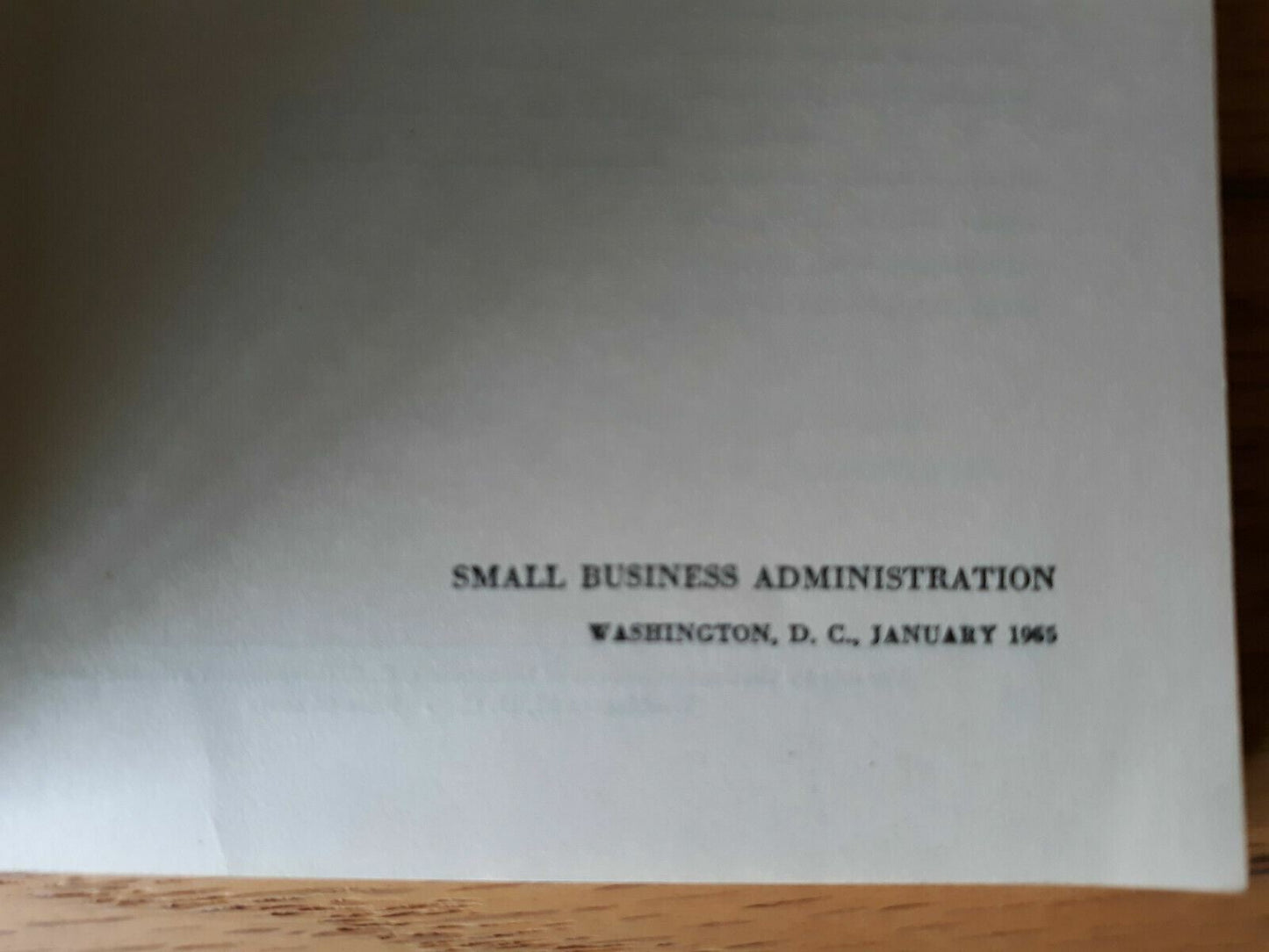 Management Aids for Small Business 1965 Annual No. 1 Anthony