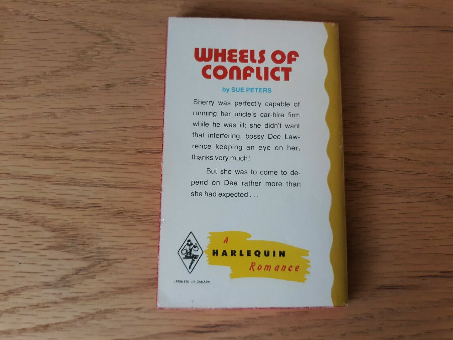 Wheels of Conflict Peters 1975 Harlequin Paperback