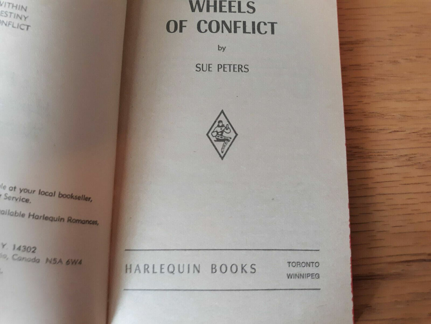 Wheels of Conflict Peters 1975 Harlequin Paperback