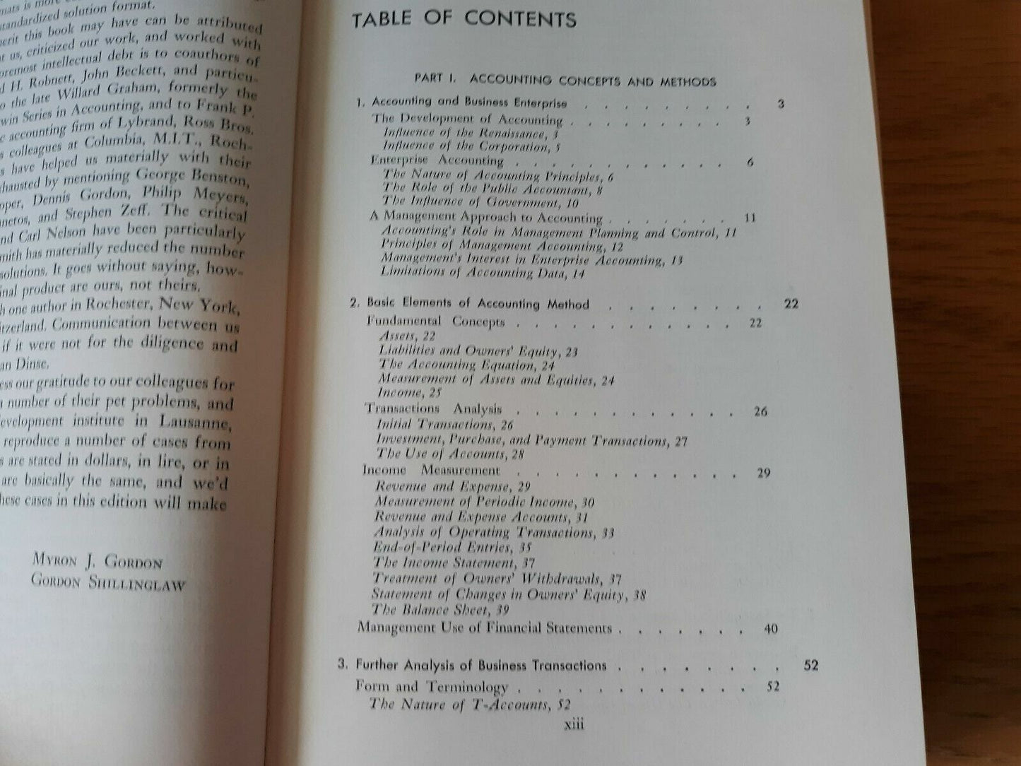 Accounting - A Management Approach by Gordon and Shillinglaw~4th Edition 1969