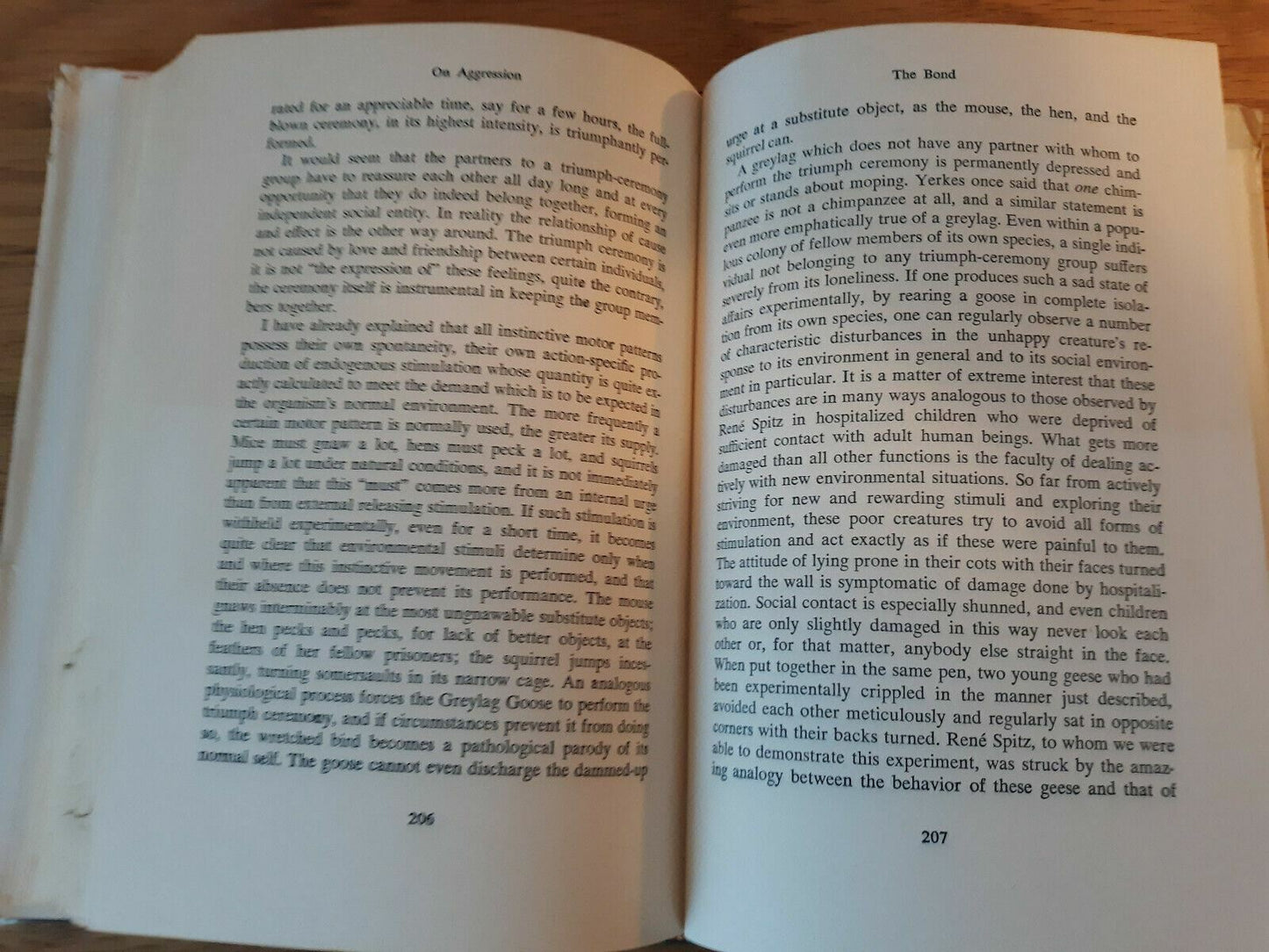 On Aggression by Konrad Lorenz Hardcover 1966 Harcourt, Brace & World