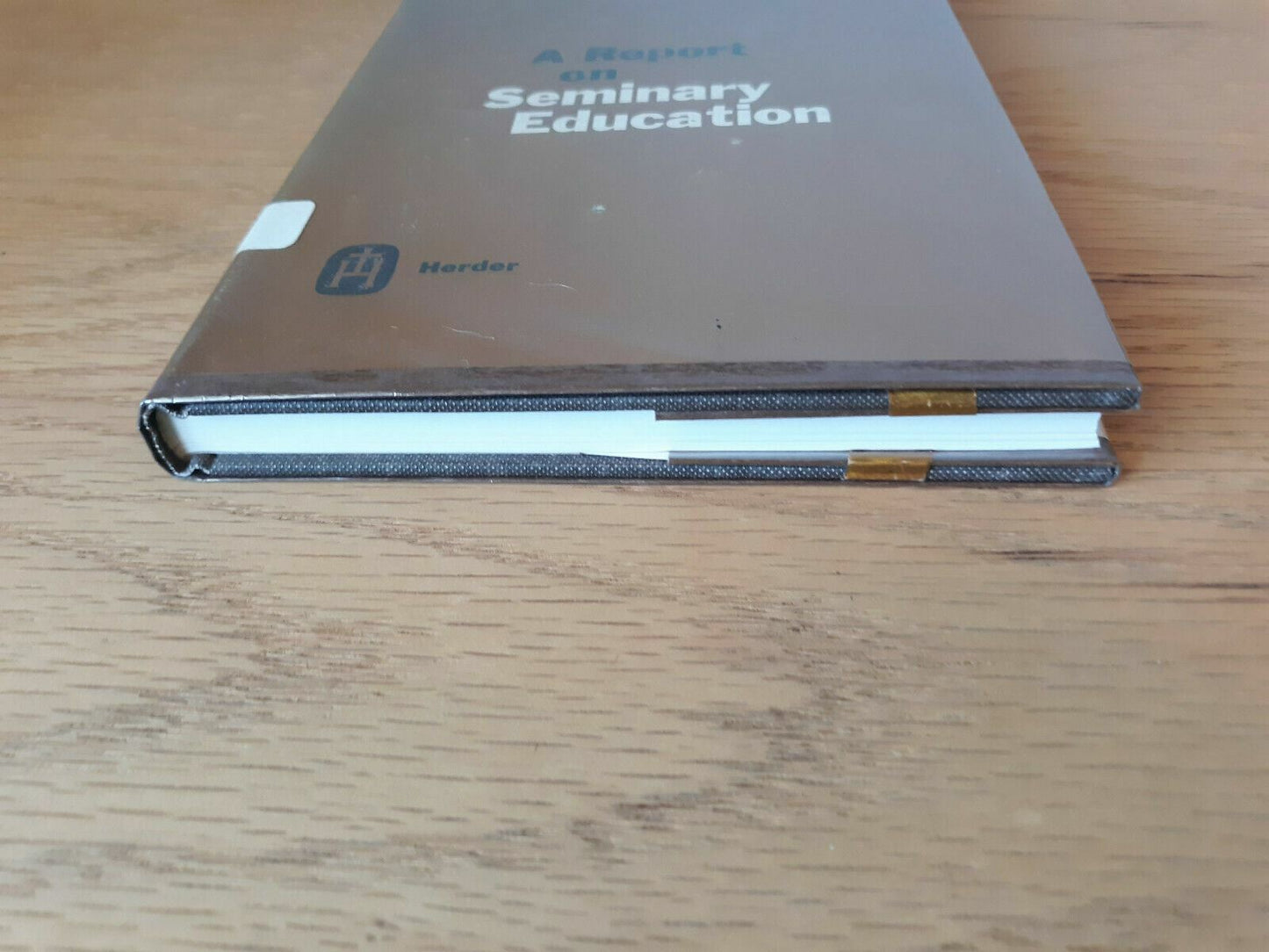A report on seminary education 1967 Thomas R Fischer HC/DJ