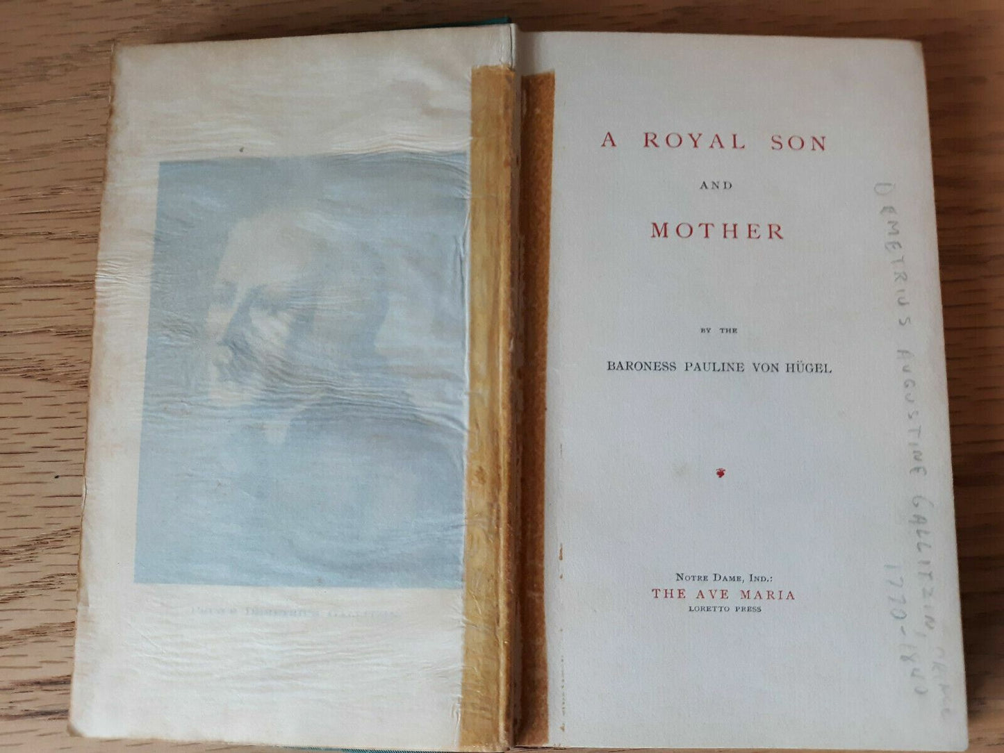 A Royal Son and Mother by Baroness Pauline Von Hugel 1902