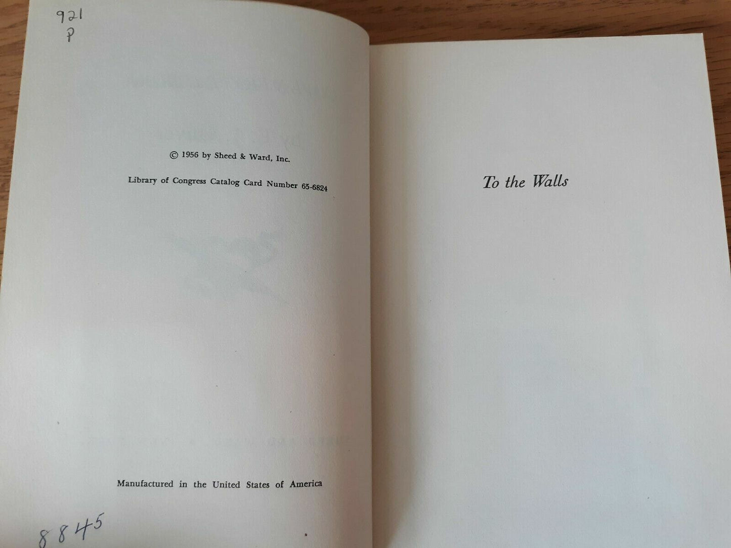 COVENTRY PATMORE By E.J. Oliver, Literature, 1956 Hardcover
