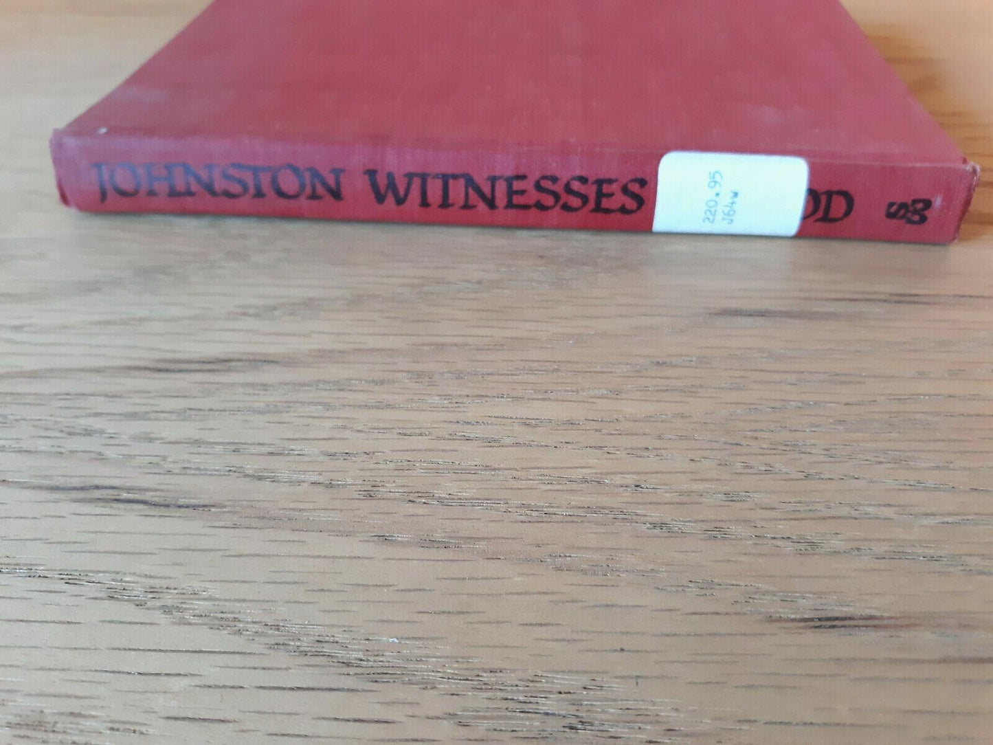 Witnesses to God by Leonard Johnston (1960, Hardcover, Sheed & Ward)