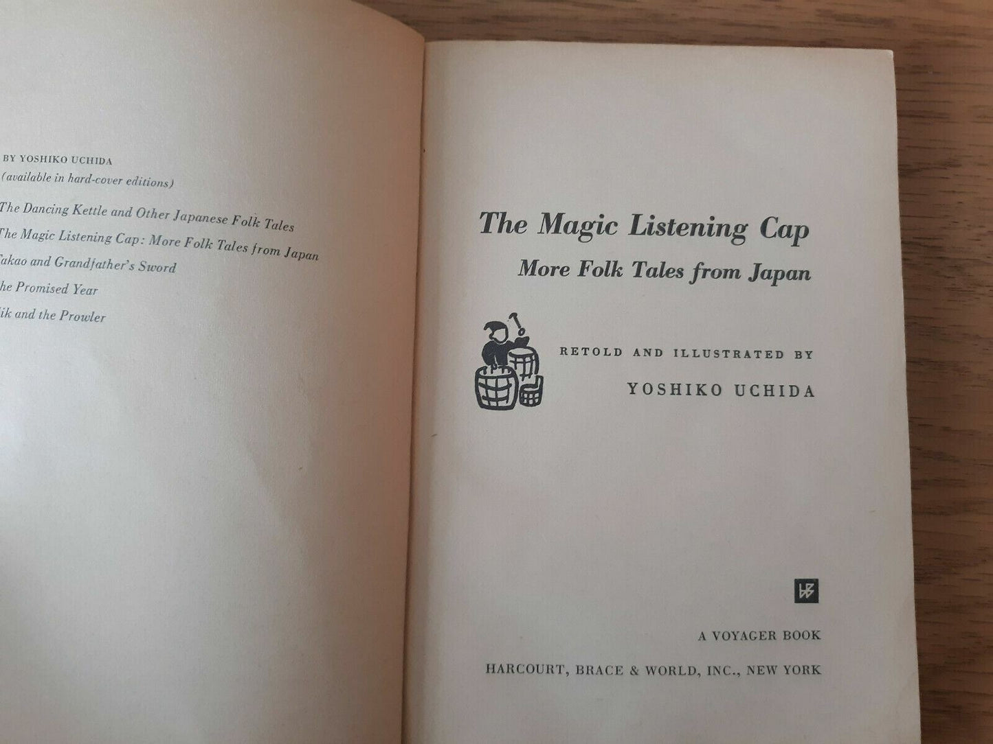 The Magic Listening Cap More Folk Tales from Japan by Yoshiko Uchida 1955