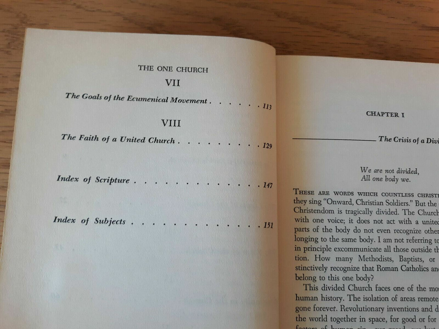 1951 The One Church Clarence Tucker Craig In The Light Of The New Testament HC