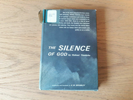 The Silence of God by Helmut Thielicke Hardcover DJ 1962