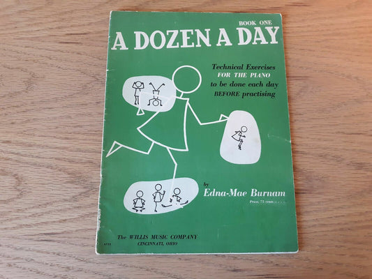 A Dozen A Day, Book One By Edna-Mae Burnam PB, 1950