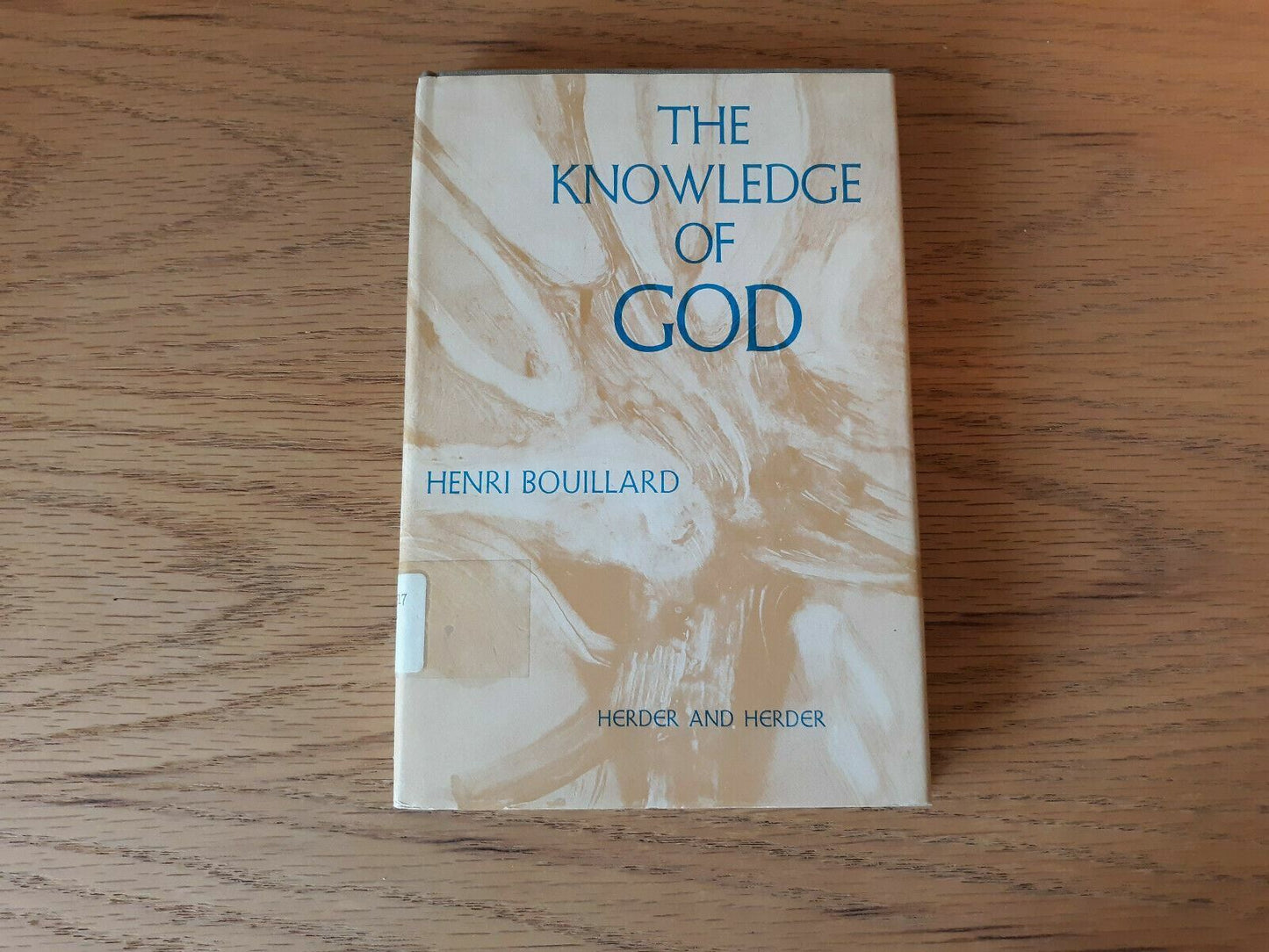 The knowledge of God Hardcover Henri Bouillard 1968 Dust Jacket