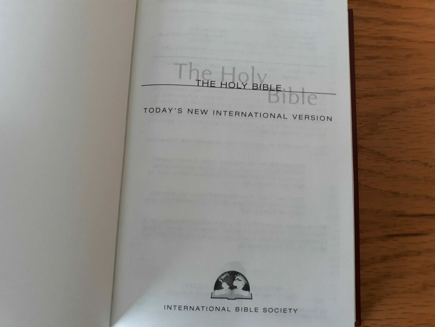 TNIV Holy Bible (Today's New International Version) 2005 International bible Soc