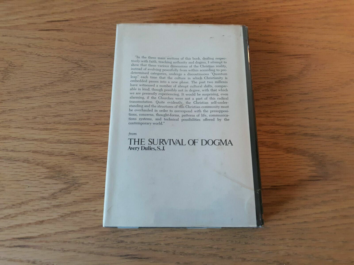 THE SURVIVAL OF DOGMA By Avery Dulles, Catholic, 1st ed., 1971