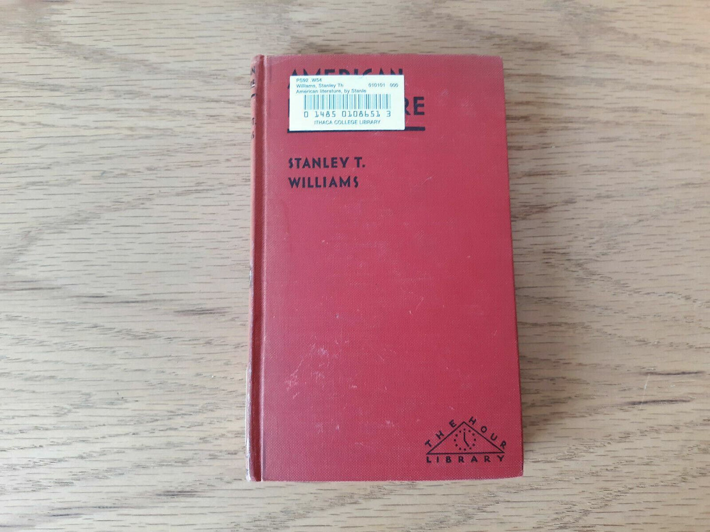 American Literature by Stanley Williams 1933 First Edition