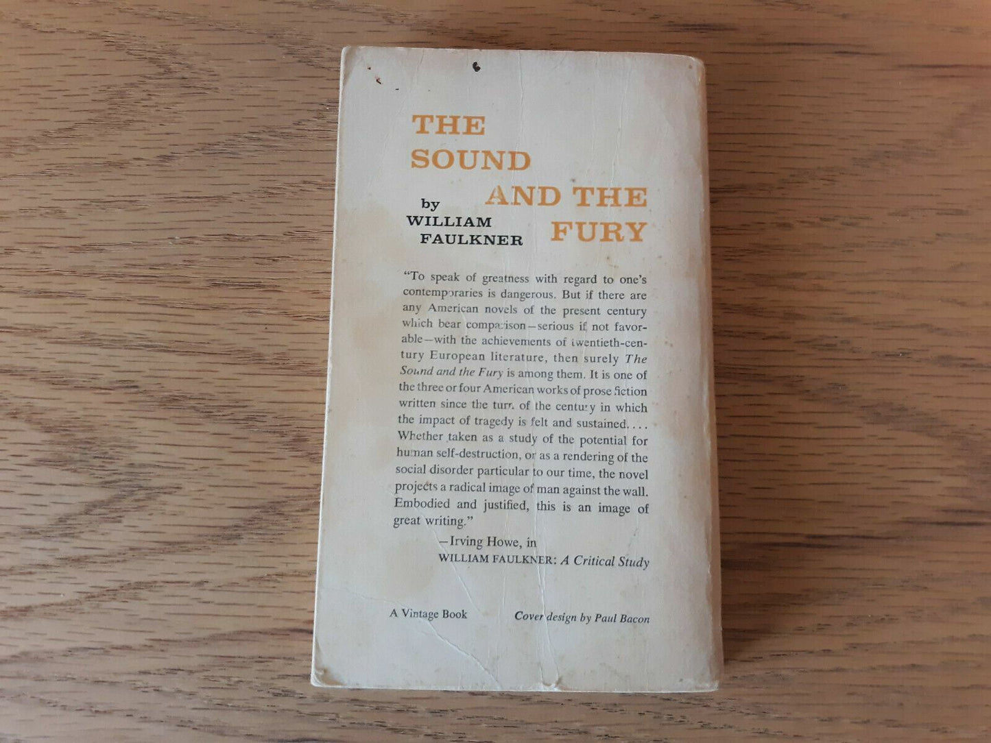 The Sound And The Fury By William Faulkner 1956 Paperback