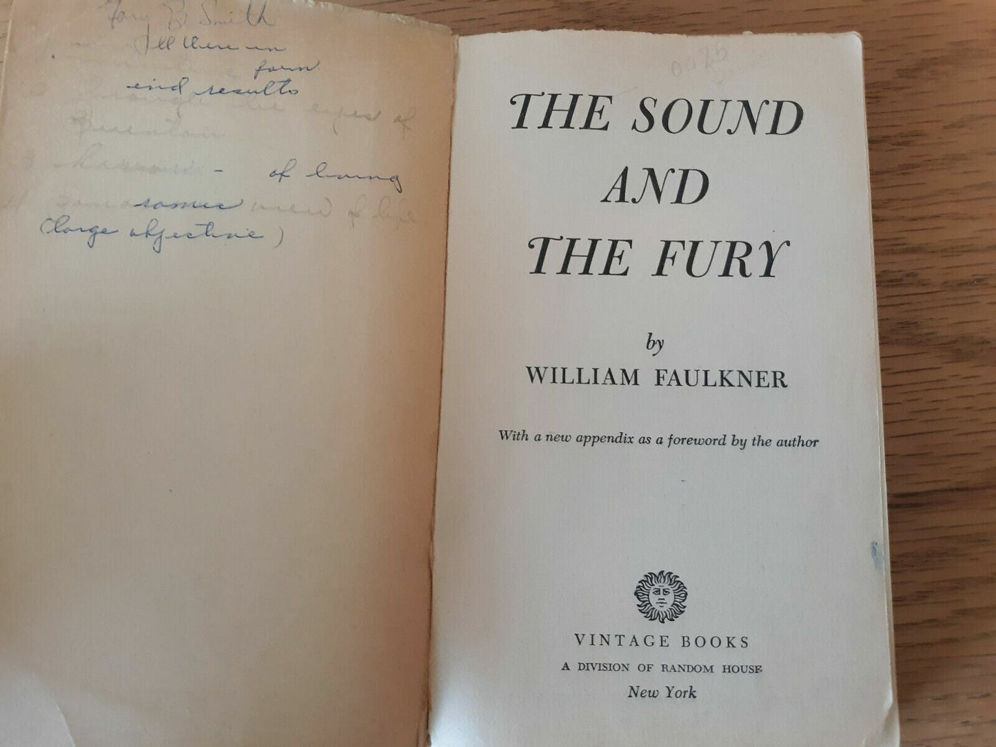 The Sound And The Fury By William Faulkner 1956 Paperback