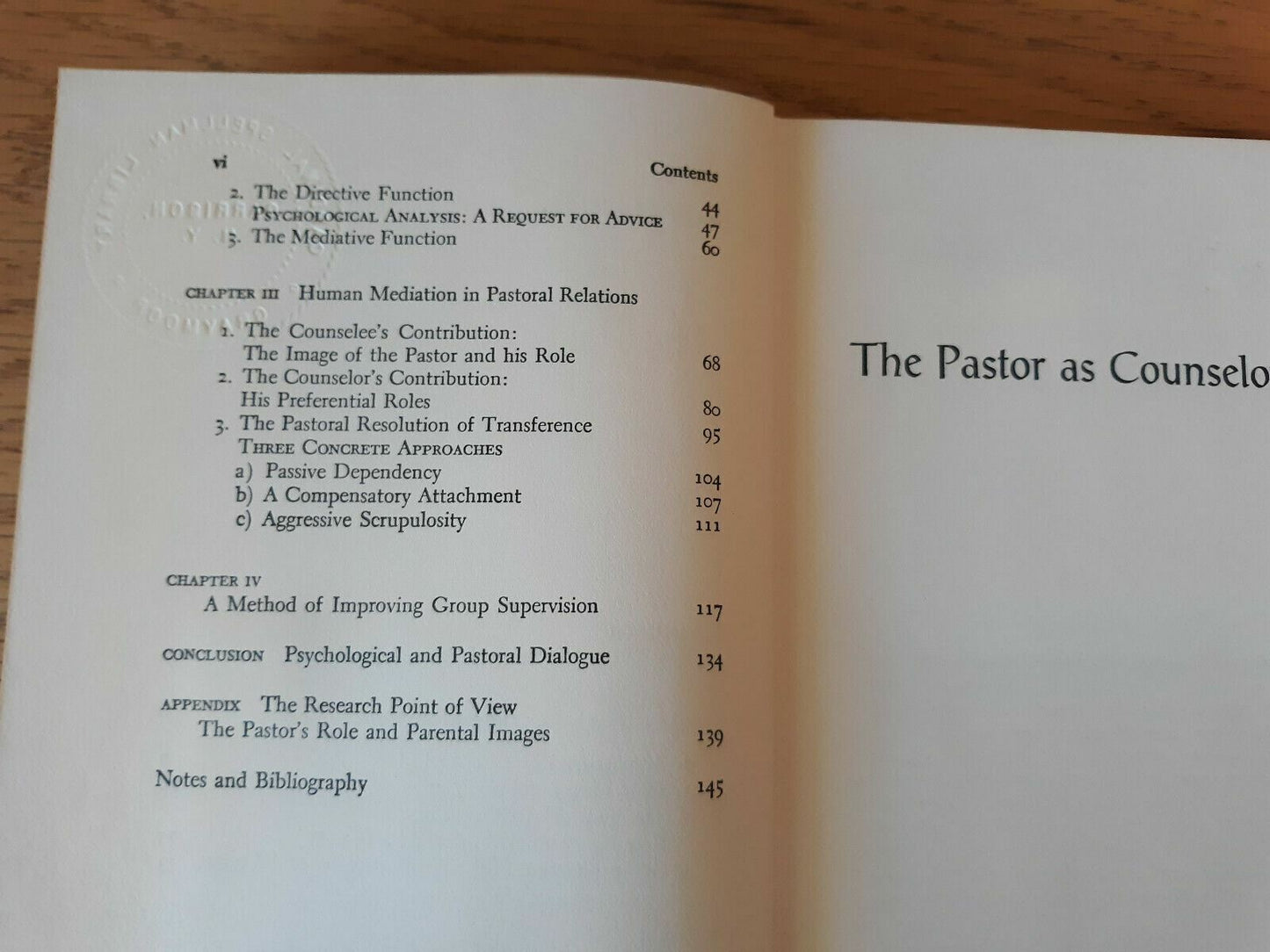 The pastor as counselor by Godin, Andre 1965 Hardcover 1st Edition