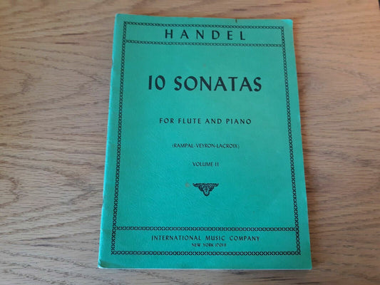 10 Sonatas for Flute & Piano Volume 2 by Handel 1968