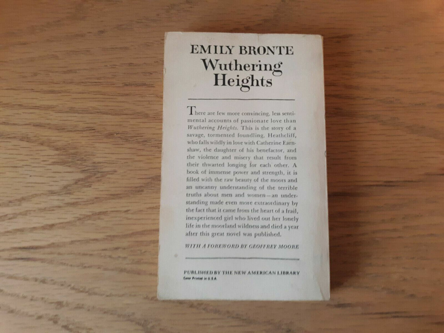 Wuthering Heights by Emily Bronte 1959 Signet Classic Vintage Paperback