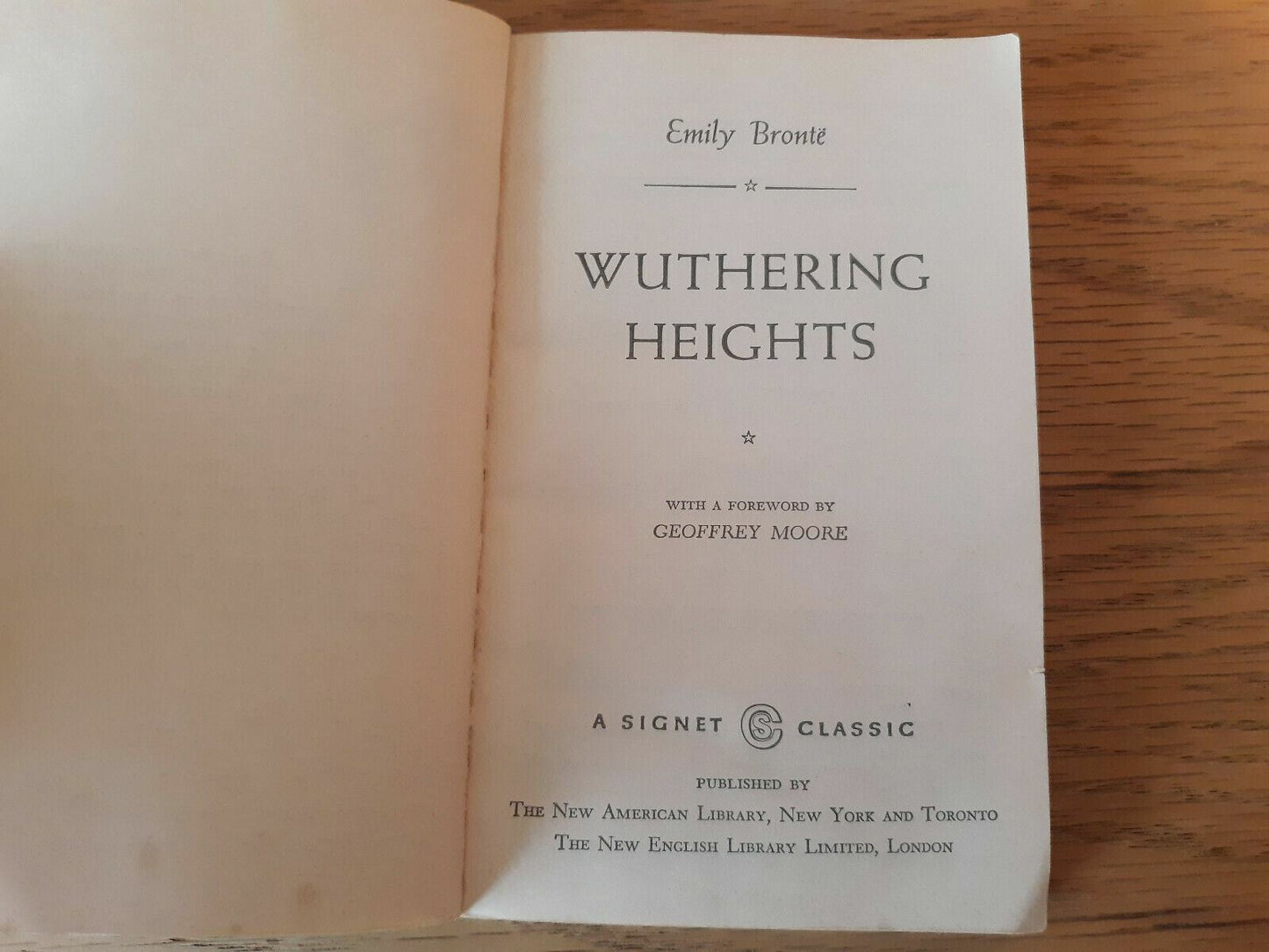 Wuthering Heights by Emily Bronte 1959 Signet Classic Vintage Paperback