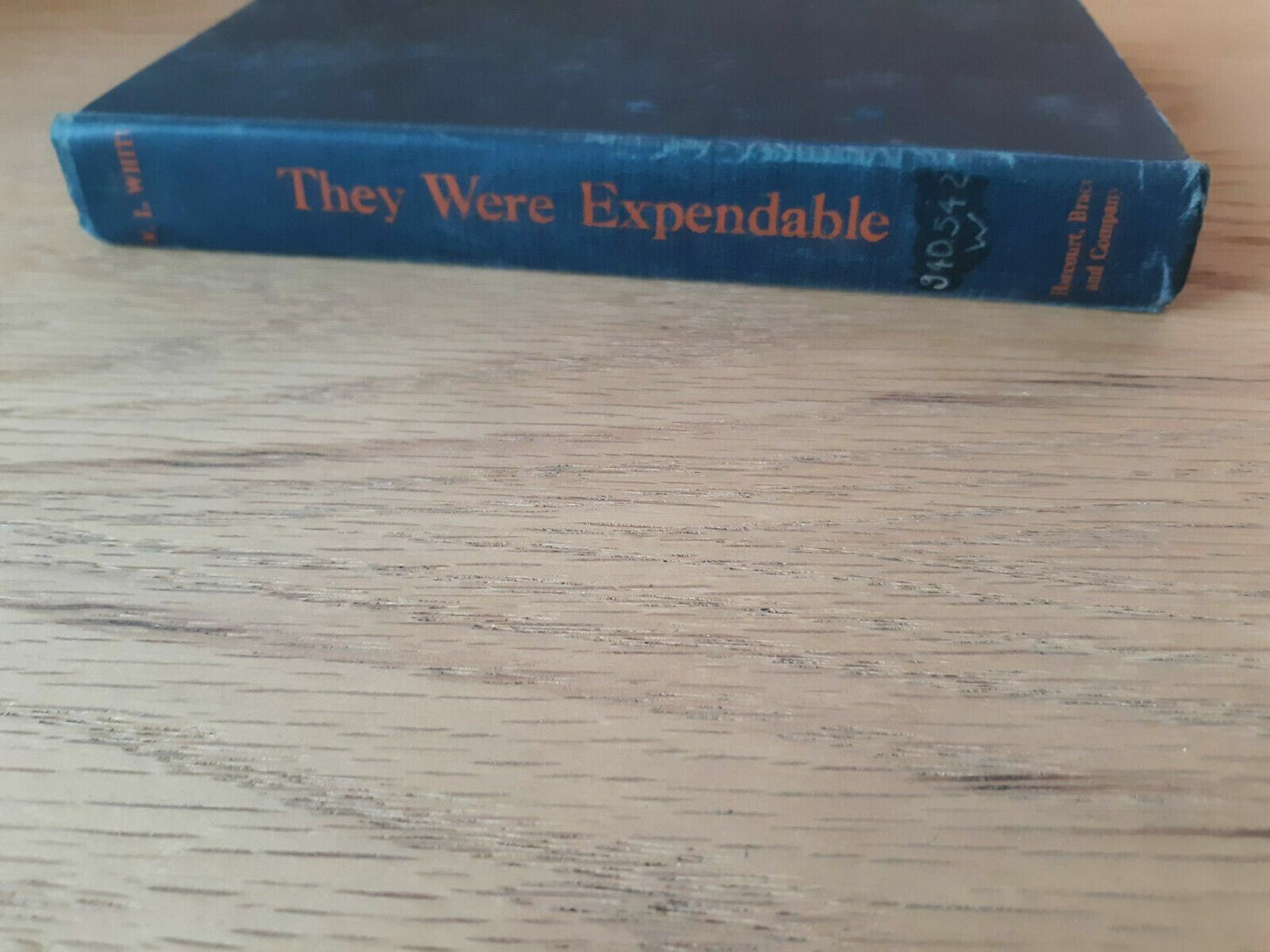 They Were Expendable 1943 W. L White Hardcover