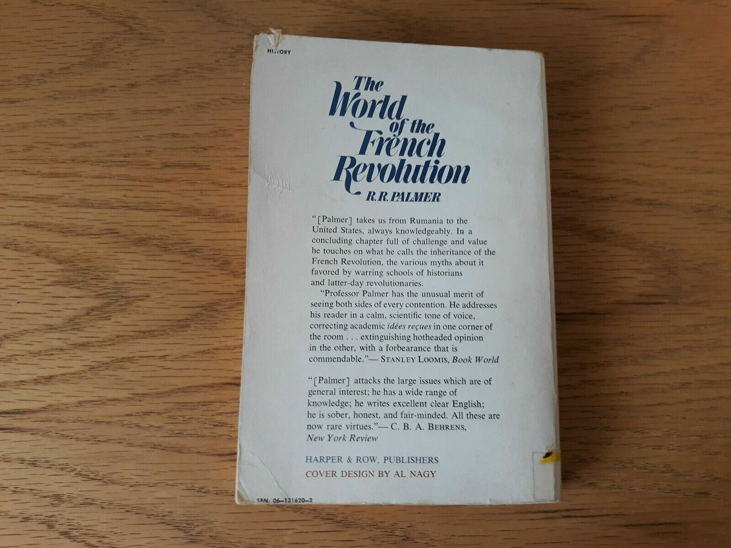 The World of the French Revolution by Robert R. Palmer Paperback 1972