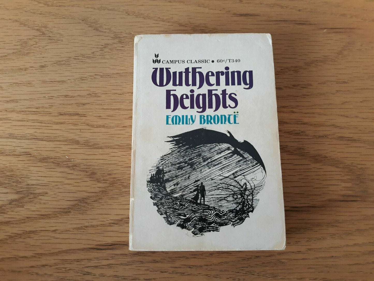 Wuthering Heights by Emily Bronte 1968 Campus Classic Paperback